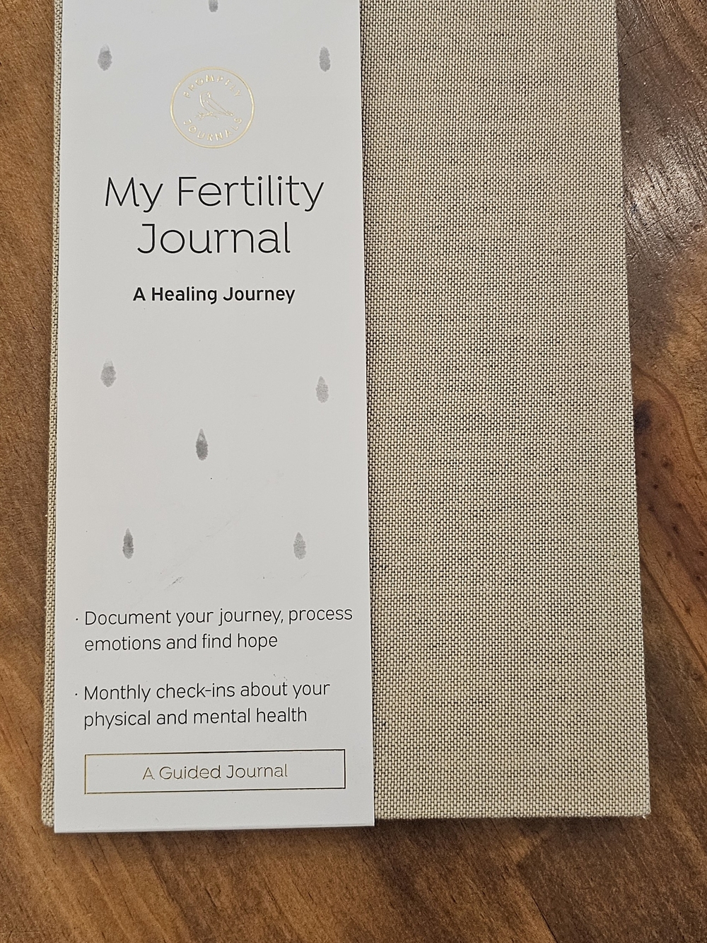 My Fertility Journal - Beige Guided Notebook